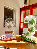 Numero di Polistirolo con Palloncini e Personalizzazione