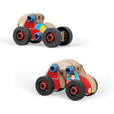 Wood Vehicle Set per costruire con viti e bulloni