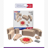 Trenino in Legno – Set Espansione Binari – 50 Pezzi