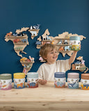 Mappa del Mondo con Animali (comprende animali africa)