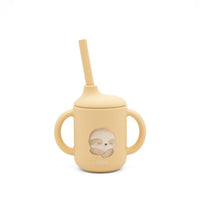 Bicchiere con Cannuccia in Silicone (disponibili più fantasie)