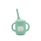 Bicchiere con Cannuccia in Silicone (disponibili più fantasie)