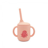 Bicchiere con Cannuccia in Silicone (disponibili più fantasie)