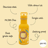 Borraccia in acciaio inox da 500 ml - Leone Chompy