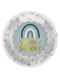 Pallone Birthday Rainbow Pink - Blu