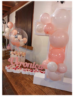 Numero di Polistirolo con Palloncini e Personalizzazione