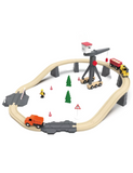 Trenino in Legno – Set Cantiere – 35 Pezzi