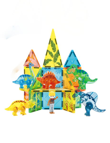 Gioco Magnetico- Set Tema Dinosauri 49 pz