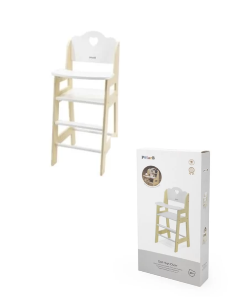 Seggiolone in Legno per Bambole