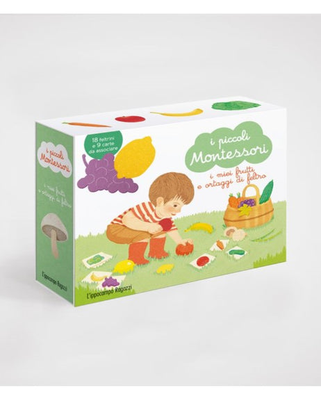 I piccoli Montessori - I miei frutti e ortaggi di feltro