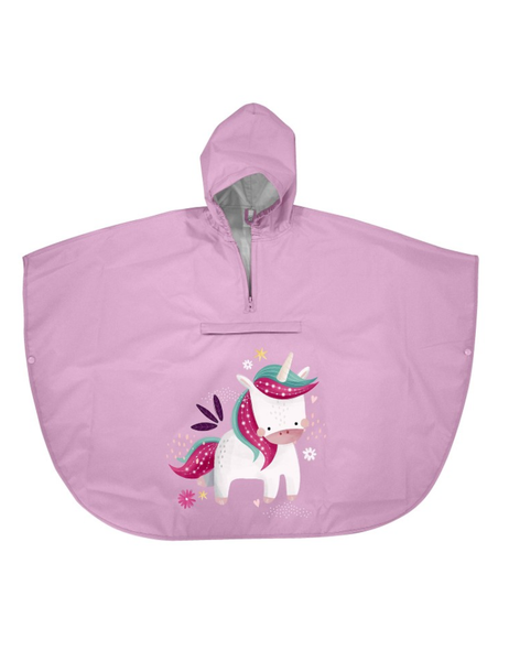Poncho impermeabile per bambini - Unicorno Sparkly