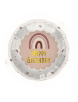 Pallone Birthday Rainbow Pink - Blu