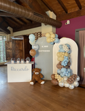 Allestimento Doppio Pannello Cascata Palloncini xL e Tavolo Bomboniere
