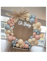 Allestimento Baby Shower Cerchio e Scritta Led