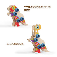 Wood Dino Set per costruire con viti e bulloni