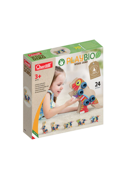 Wood Dino Set per costruire con viti e bulloni